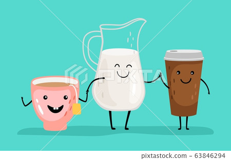 Cartoon drinks characters Cartoon drinks characters 63846294