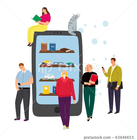 Online library concept Online library concept 63846653