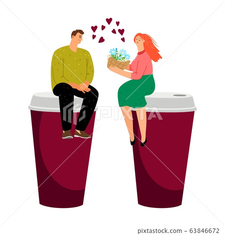 Coffee dating couple Coffee dating couple 63846672