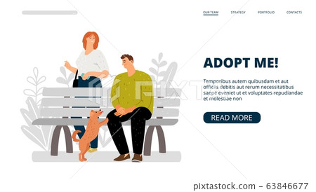 Pets adoption banner Pets adoption banner 63846677