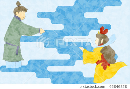 Illustration of Tanabata Orihime and Hikoboshi 63846858