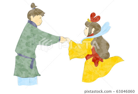 Illustration of Tanabata Orihime and Hikoboshi 63846860