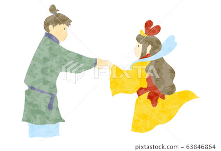 七夕折姬和彥星的插圖 七夕折姬和彥星的插圖 63846864