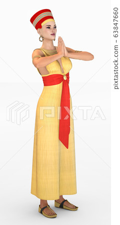 Attractive woman in Cleopatra costume Attractive woman in Cleopatra costume 63847660