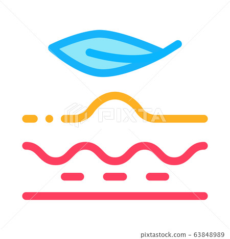 smoothing problem areas of skin icon vector outline illustration 63848989