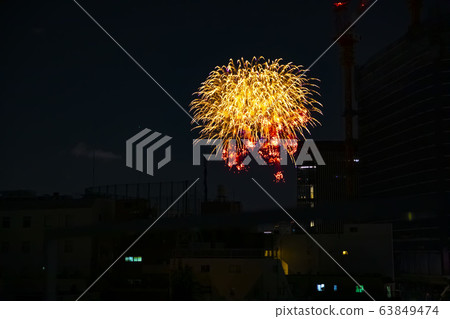 Launch Fireworks Jingu Fireworks Festival Night View City City Center Buildings Launch Fireworks Jingu Fireworks Festival Night View City City Center Buildings 63849474
