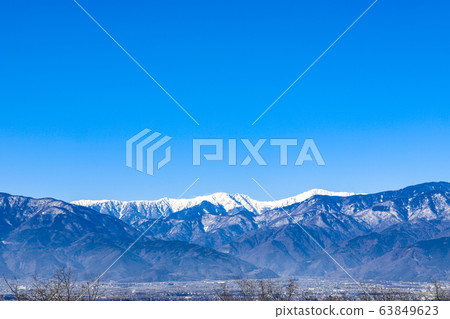 Mt.Shiramine of snow makeup 63849623