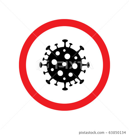 Vector Sign caution coronavirus Vector Sign caution coronavirus 63850134