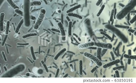 病毒生物流感SARS冠狀病毒疾病細菌細胞醫學3D圖 63850191