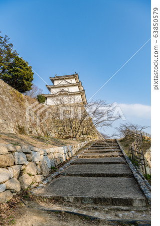 明石城的通土浦和石垣 明石城的通土浦和石垣 63850579