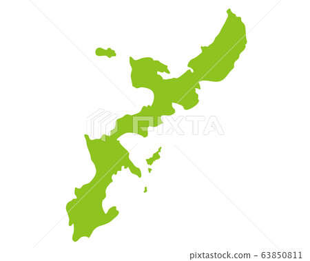 Okinawa map - Stock Illustration [63850811] - PIXTA