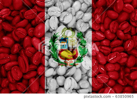 coffee with the country flag background 63850965