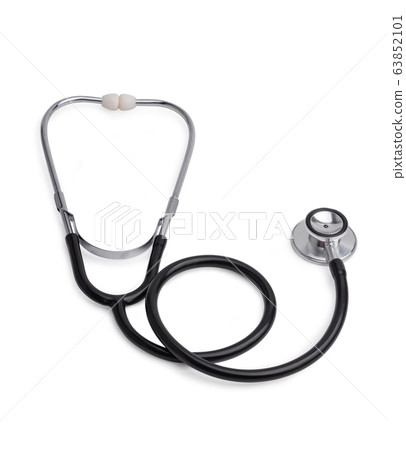 The stethoscope isolated on the white background The stethoscope isolated on the white background 63852101
