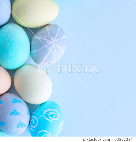 Resurrection Resurrection Ayadan Hand-made indigo background Staining coloring Special eggs Easter eggs 63852384