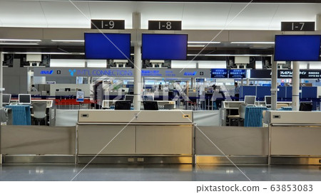 Airport check-in counter Airport check-in counter 63853083