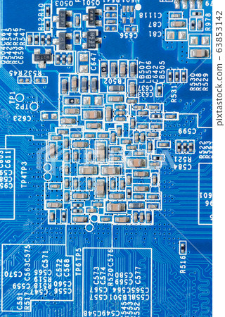 Abstract,close up of Mainboard Electronic background. (logic board,cpu motherboard,circuit,system board,mobo) 63853142