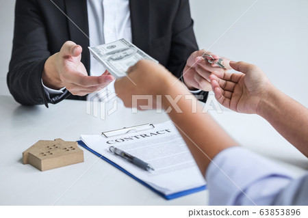 Estate agent broker receive money from client 63853896
