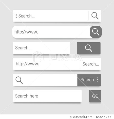 Set of search bar templates 63855757