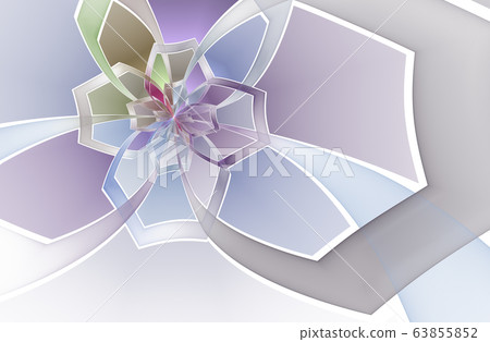 Abstract stain glass flower pattern. Abstract stain glass flower pattern. 63855852