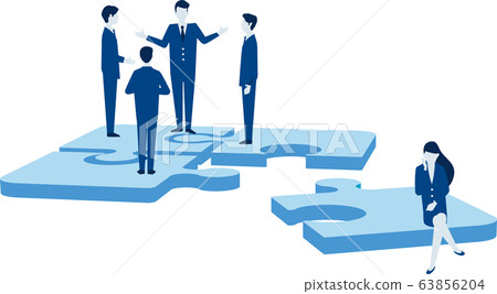 益智和商人，團隊合作形象 63856204