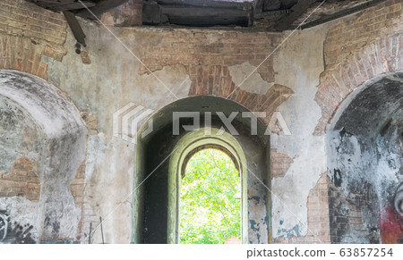 burned building from the inside 63857254