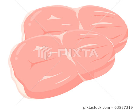 Illustration of chicken thigh 63857319
