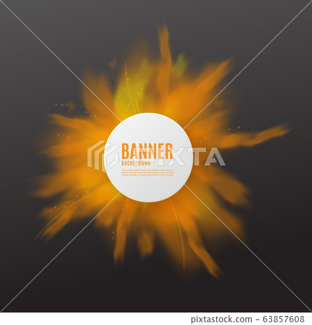 color powder explosion in banner template stock illustration 63857608 pixta pixta