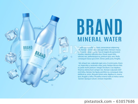 Fresh natural water ad poster template -... - Stock Illustration ...