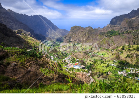 Paul Valley landscape in Santo Antao island, Cape 63858025