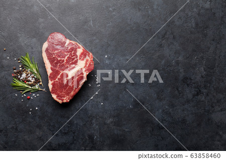 Ribeye raw beef steak Ribeye raw beef steak 63858460