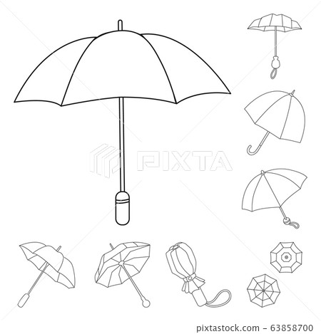 Vector illustration of season and open sign. Collection of season and safety vector icon for stock. 63858700