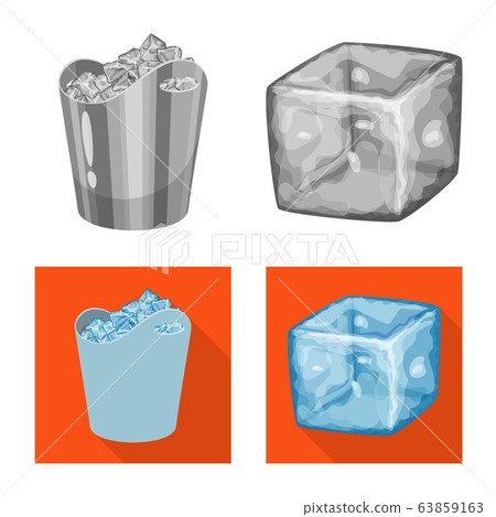 Isolated object of texture and frozen sign. Collection of texture and transparent stock vector illustration. Isolated object of texture and frozen sign. Collection of texture and transparent stock vector illustration. 63859163