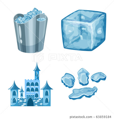 Vector illustration of frost and water sign. Collection of frost and wet stock vector illustration. Vector illustration of frost and water sign. Collection of frost and wet stock vector illustration. 63859184