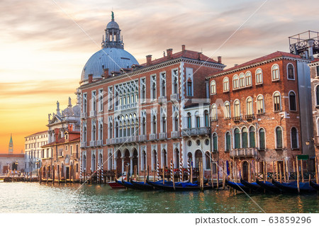 Venice, Italy, view of the Canal and Santa Maria 63859296