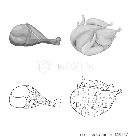 Isolated object of product and poultry logo. Set of product and agriculture vector icon for stock. Isolated object of product and poultry logo. Set of product and agriculture vector icon for stock. 63859547