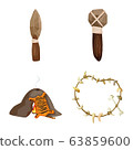 Vector design of ancient and age symbol. Collection of ancient and archeology stock symbol for web. 63859600
