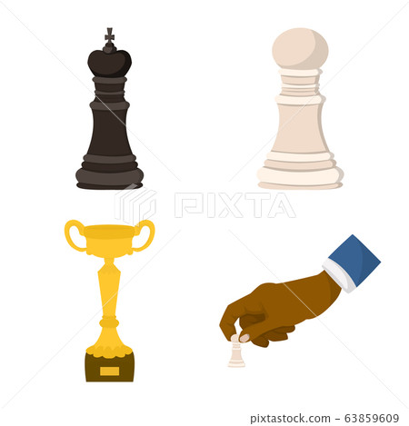 Vector illustration of chess and game symbol. Set of chess and strategy vector icon for stock. Vector illustration of chess and game symbol. Set of chess and strategy vector icon for stock. 63859609