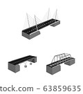 Vector illustration of connection and crossing symbol. Collection of connection and design vector icon for stock. 63859635