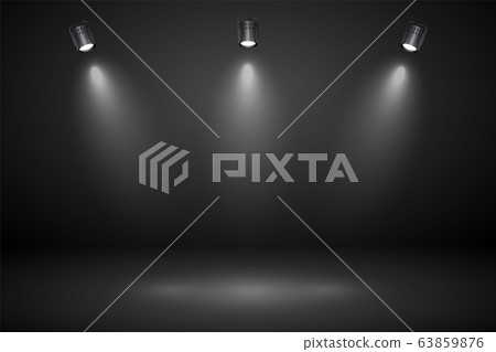 Empty gray studio abstract background with... - Stock Illustration ...