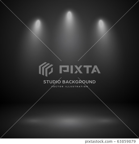 Empty gray studio abstract background with... - Stock Illustration ...