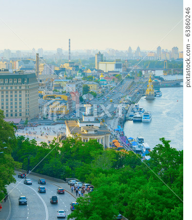Aerial view of Kyiv. Ukraine 63860246