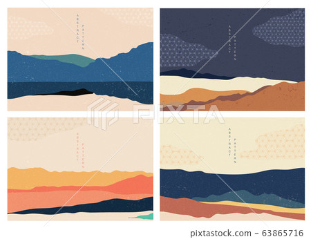 Landscape Background With Japanese Pattern Stock Illustration 63865716 Pixta We have 32+ amazing background pictures carefully picked by our community. pixta