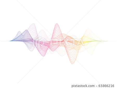 Vector Illustration Design CG ai Background Decoration Wave Wave Curve Technology Background Transparency 63866216