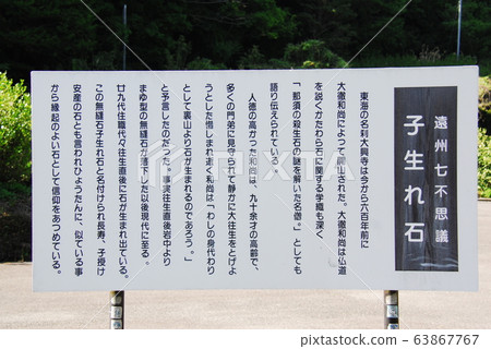 ``恩州七大奇蹟兒童''的講解板（靜岡縣牧之原市） 63867767