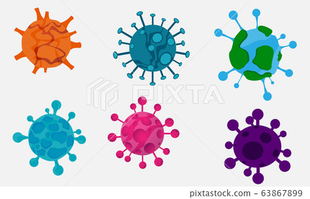 set Coronavirus or Corona virus concept. covid-19 63867899