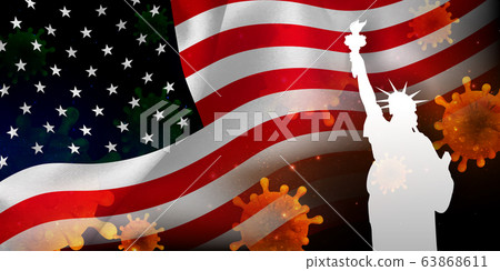 American Corona Virus Background American Corona Virus Background 63868611