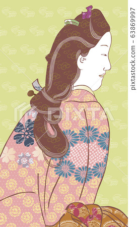 Beautiful woman in return colorful Beautiful woman in return colorful 63869997