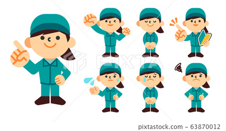 People work clothes work clothes whole body women set People work clothes work clothes whole body women set 63870012