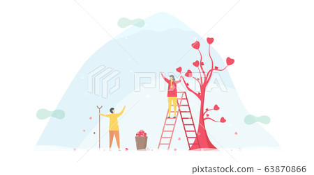 Lifestyles for couple of lover in winter seasons. 63870866