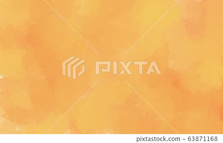 橙色水彩風格背景 63871168